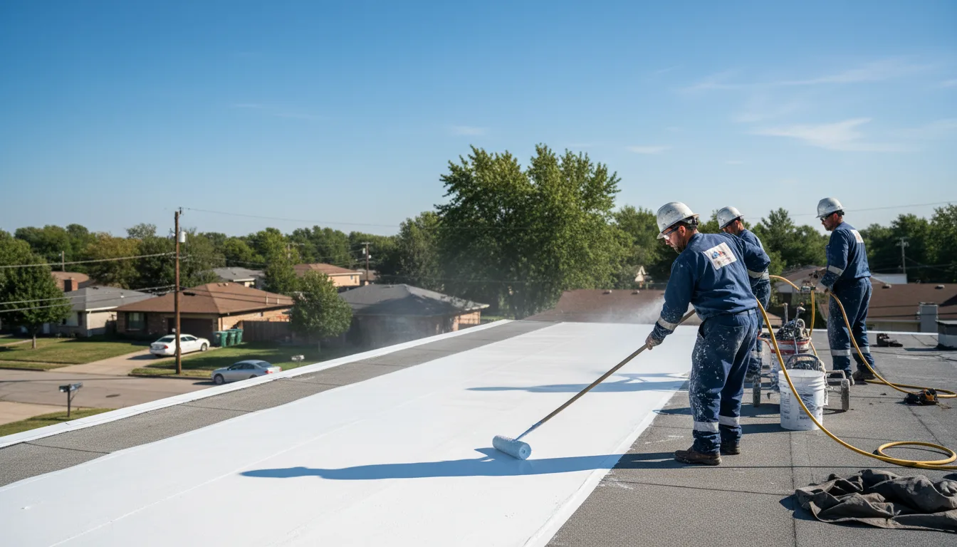 Commercial roof coating in Linesville, PA near me